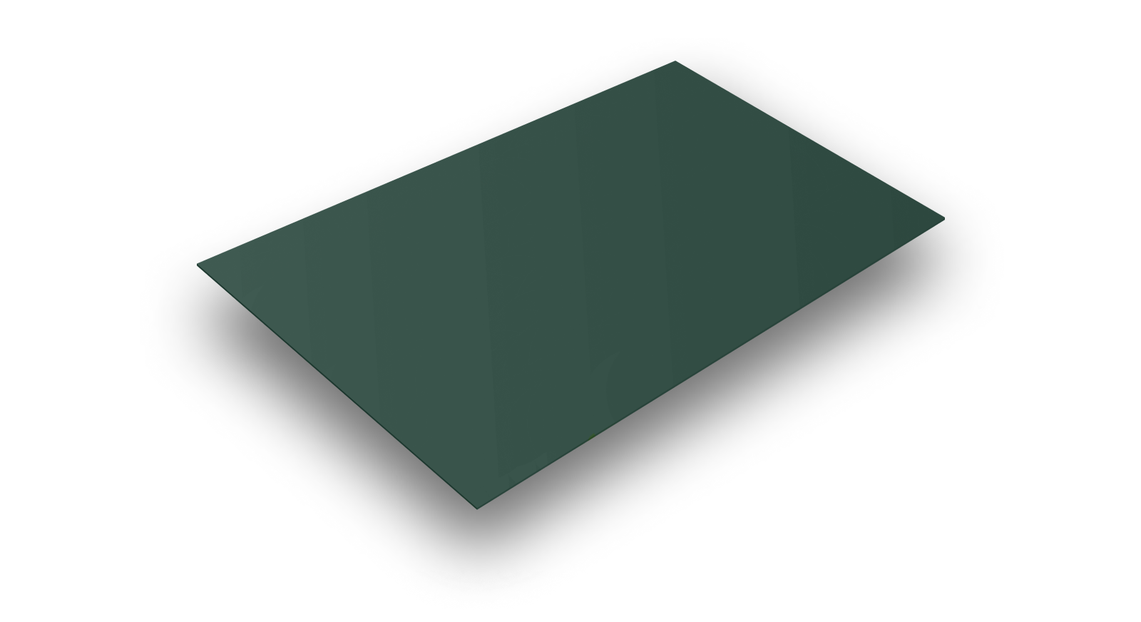 Лист плоский (Полиэстер-RAL6005-0,35)