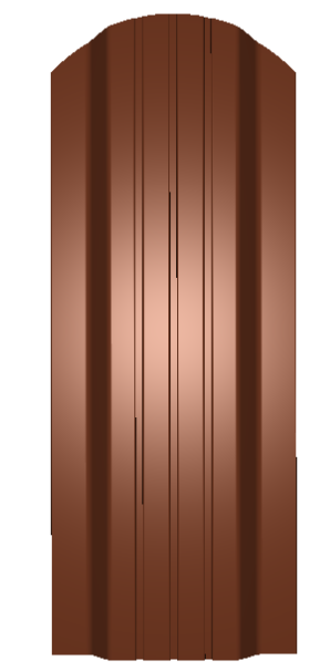 Евроштакетник П-образный (Полиэстер-RAL2004-0,5)