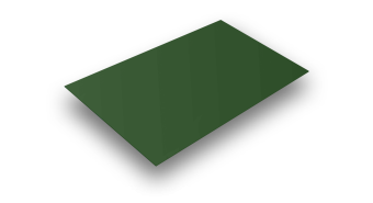 Лист плоский (Полиэстер-RAL6002-0,35)