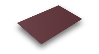 Лист плоский (Полиэстер-RAL3005-0,8)