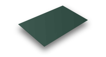 Лист плоский (Полиэстер-RAL6005-0,45)