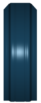 Евроштакетник узкий прямой (Полиэстер-RAL5015-0,5)